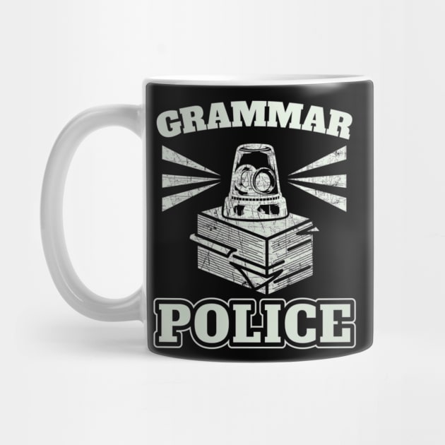 Grammar Police Officer Siren Light Funny English Editor Gift by cedricchungerxc